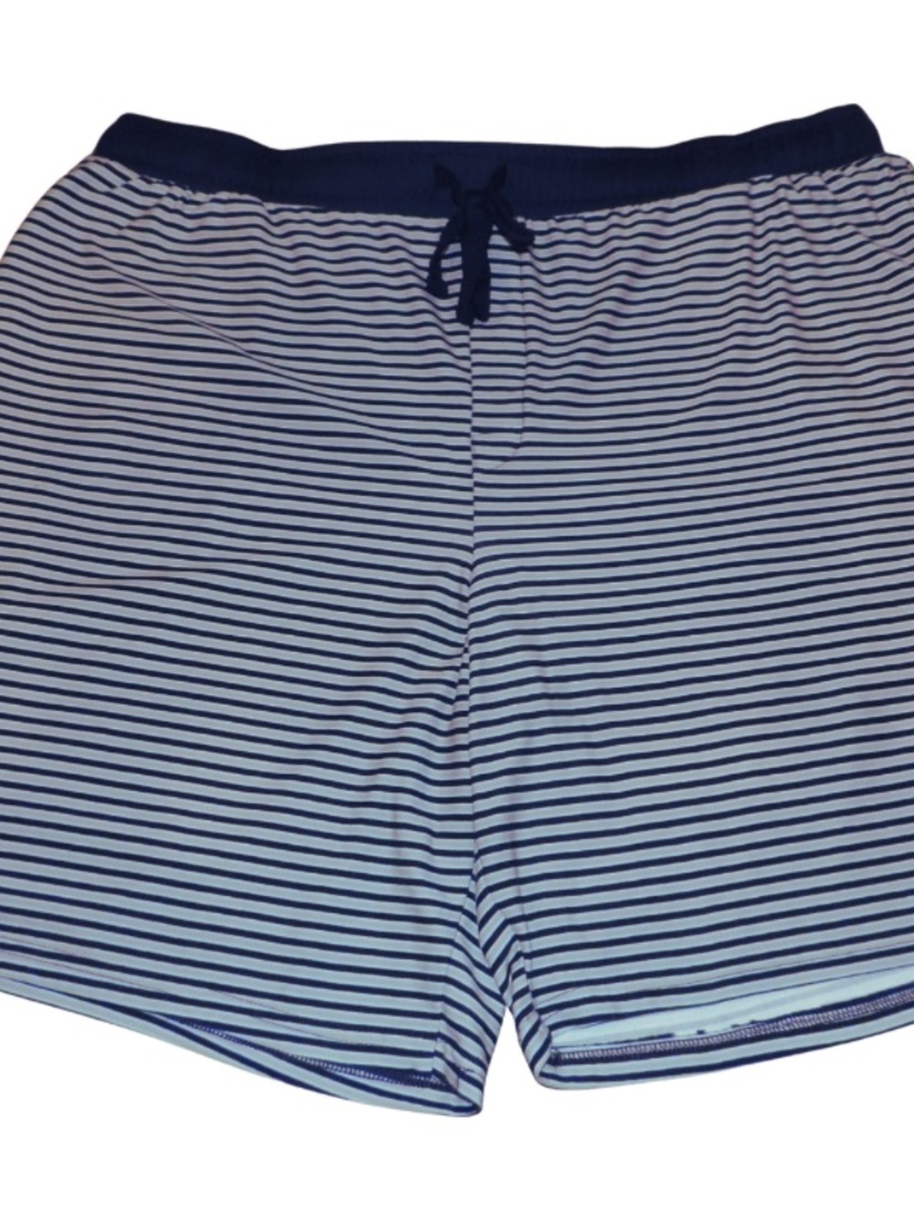 Jockey Navy and White Striped Men's Drawstring Waist lounge shorts